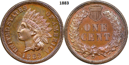 1 Cent 1883, P