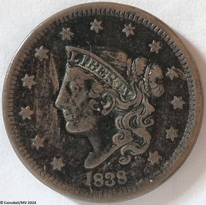 1 Cent 1838