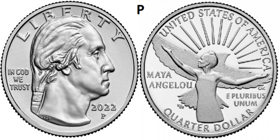 25 Cent 2022, Maya Angelou, P