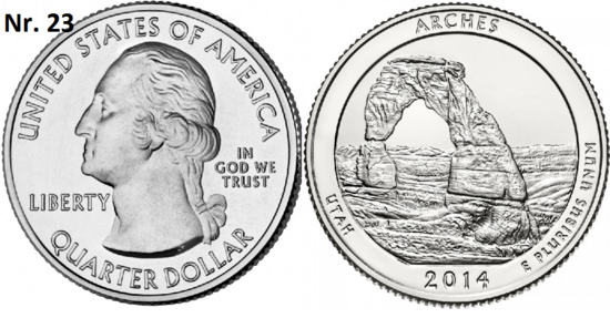 25 Cent 2014,  Arches National Park, Utah