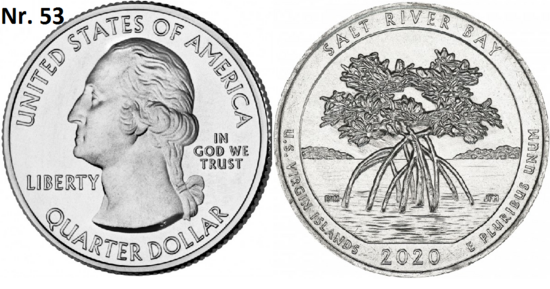 25 Cent 2020, Salt River Bay National Historical Park and Ecological Preserve, Amerikaanse Maagdeneilanden