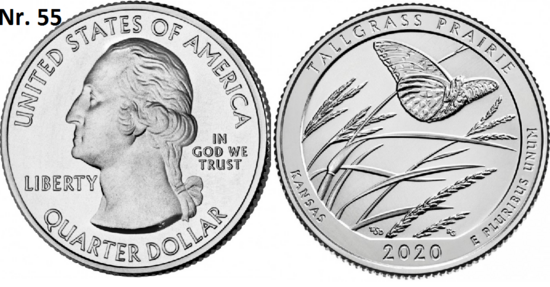 25 Cent 2020, Tallgrass Prairie National Preserve, Kansas