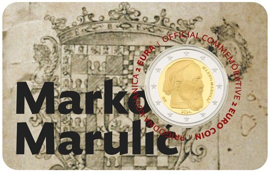 Kroatië 2 Euro 2024 "Marco Marulic", BU in coincard