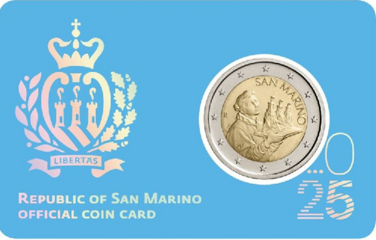 2025: Wapen van San Marino, BU in coincard