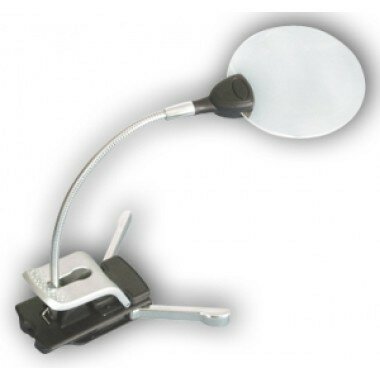 Lindner 7154 Randloze stand/klemloupe met LED verlichting