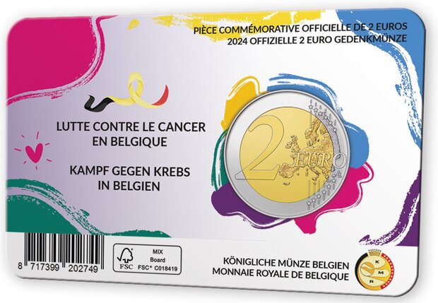 2024: Strijd tegen kanker in België, coincard Nederlandse versie