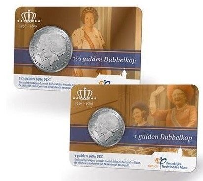 2013: Dubbelportret 1980 Gulden en Rijksdaalder 1980