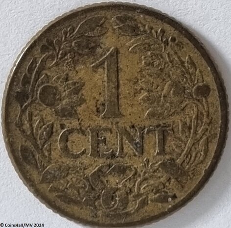 Nederland  1 Cent 1943  Fr.