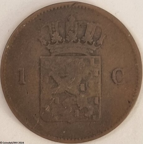 Nederland  1 Cent 1870 Fr.