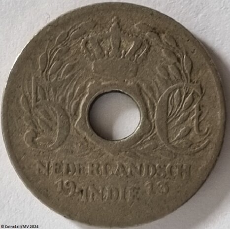 Nederlands Indië 5 Cent 1913