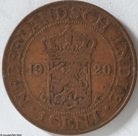 Nederlands Indië 1 Cent 1920 Fr. (2)