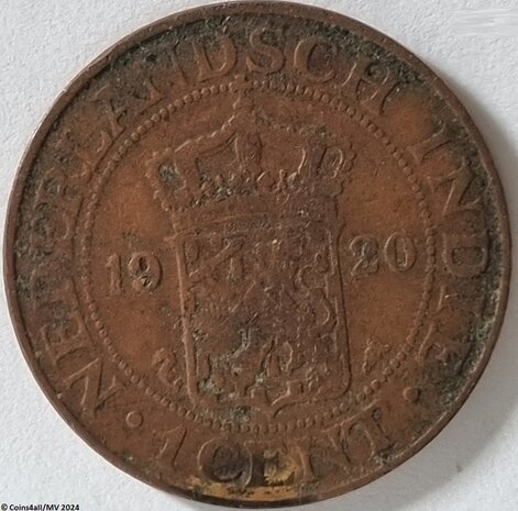 Nederlands Indië 1 Cent 1920 Fr. (1)