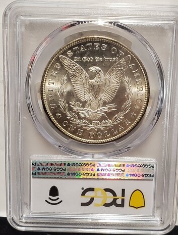 1 Morgan Dollar 1880/9 S, PCGS MS63