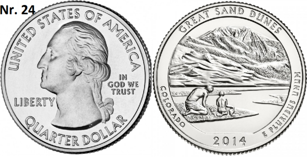 25 Cent 2014, Great Sand Dunes National Park, Colorado