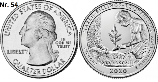 25 Cent 2020, Marsh-Billings-Rockefeller National Historical Park, Vermont