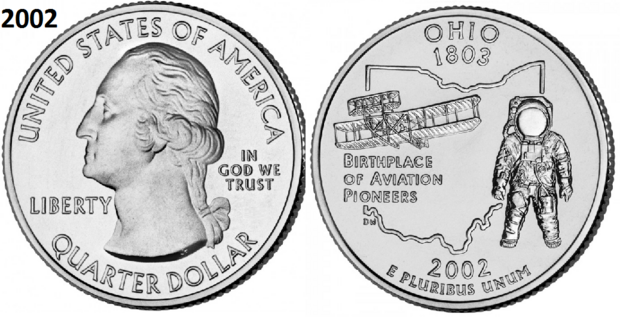 25 Cent 2002, Ohio 'The Buckeye State', UNC