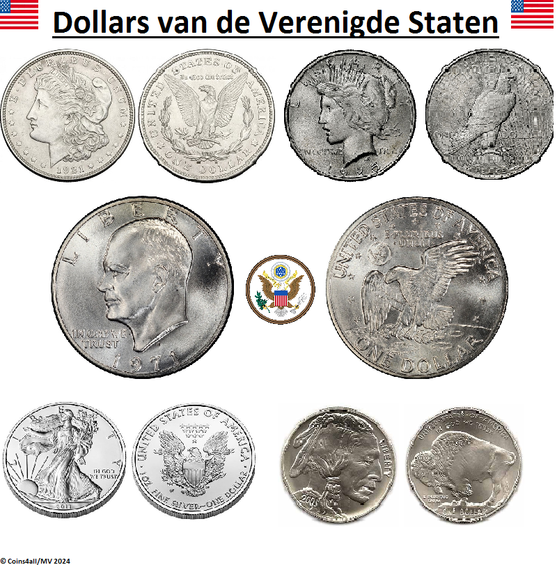 1-Dollar-vanaf-1792-tot-heden