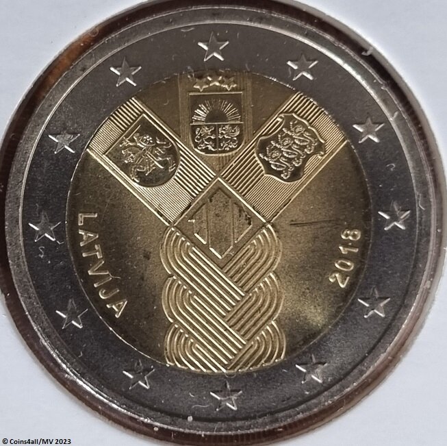 Letland 2 euro 2018 