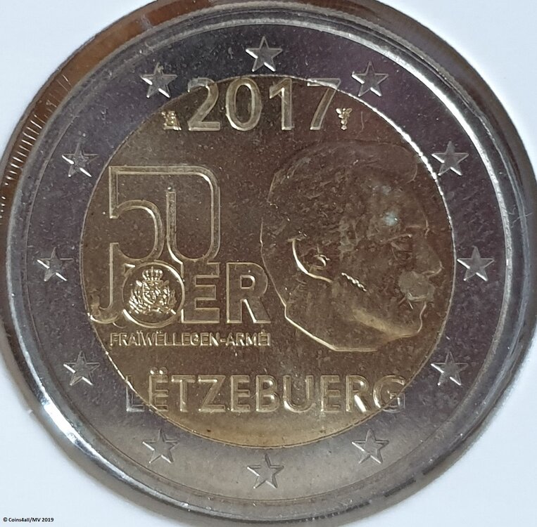 Luxemburg 2 Euro 2017 