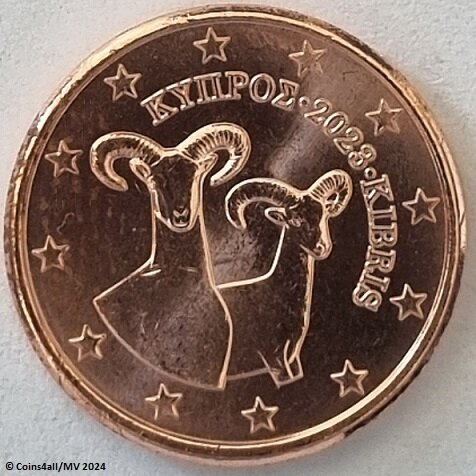 Cyprus 1 Cent Jaartal te selecteren