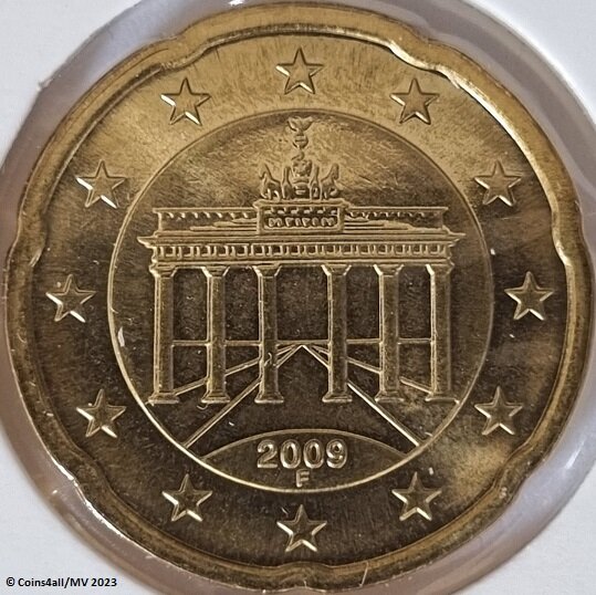 Duitsland 20 Eurocent F = Stuttgart