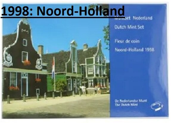 Nederland jaarset in boekvorm 1998 Fdc, 