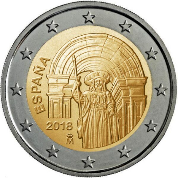 Bijzondere 2 Euromunten Spanje coins4all