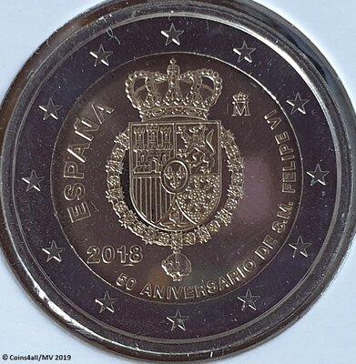 Spanje 2 euro 2018 