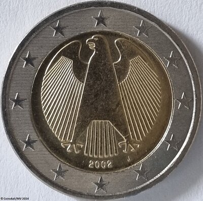 Duitsland 2 Euro J = Hamburg