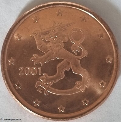 Finland 5 Cent Jaartal te selecteren