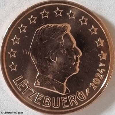 Luxemburg 1 Cent Jaartal te selecteren