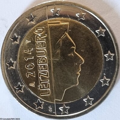 Luxemburg 2 Euro Jaartal te selecteren