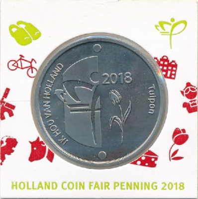 Nederland penning in munthouder 2018 