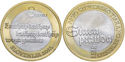 Slovenië 3 Euro 2015 