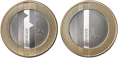 Slovenië 3 Euro 2021 