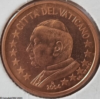 Vaticaanstad 2 cent Paus Johannes Paulus II Jaartal selecteren