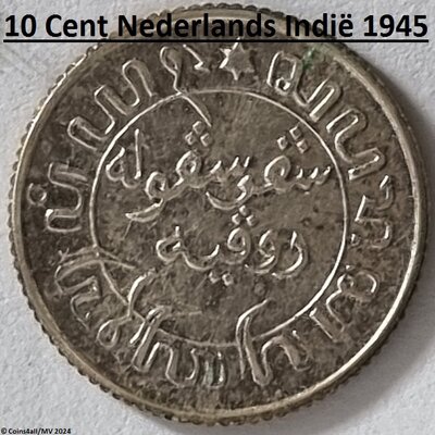 Nederlands Indië 10 Cent 1945 (2)