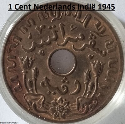 Nederlands Indië 1 Cent 1945 FDC