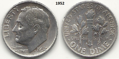 10 Cents 1952, D, Keuze kwaliteit