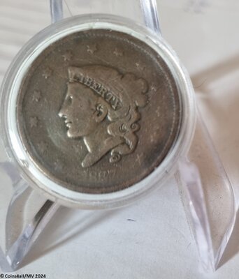 1 Cent 1837, Zeer Goed